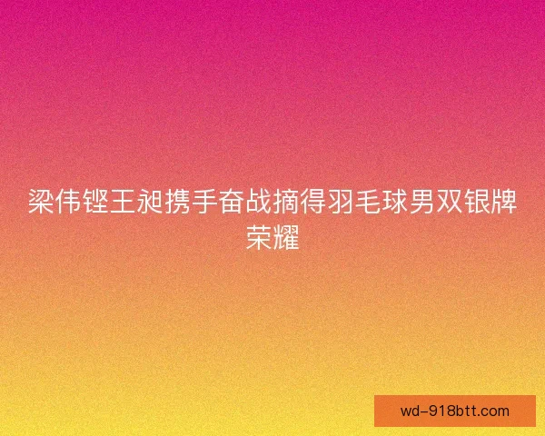 梁伟铿王昶携手奋战摘得羽毛球男双银牌荣耀 梁伟铿王昶携手奋战摘得羽毛球男双银牌荣耀
